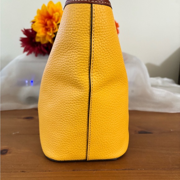 Dooney & Bourke Maze and Brown Pebble Leather Tote - Picture 9 of 14